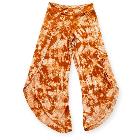 JALA Bhakti Yoga Wide Leg Pant Rust Dye Size XL NEW - Picture 2 of 6
